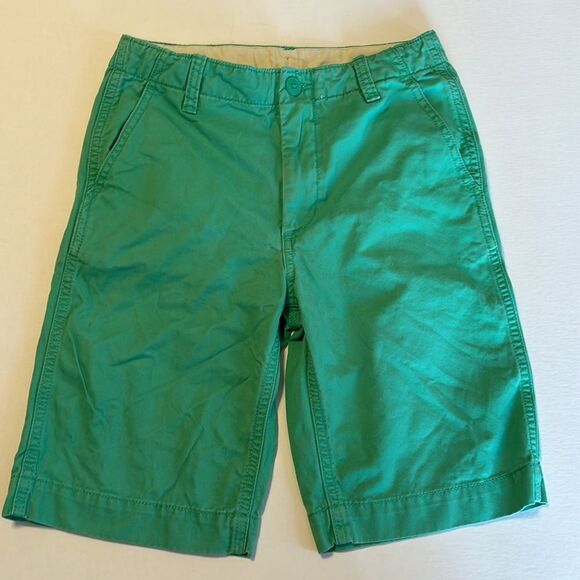 VINEYARD VINES GAP Size 14 Slim Boy's Cotton Chino Shorts Plaid Yellow Green - Picture 11 of 14